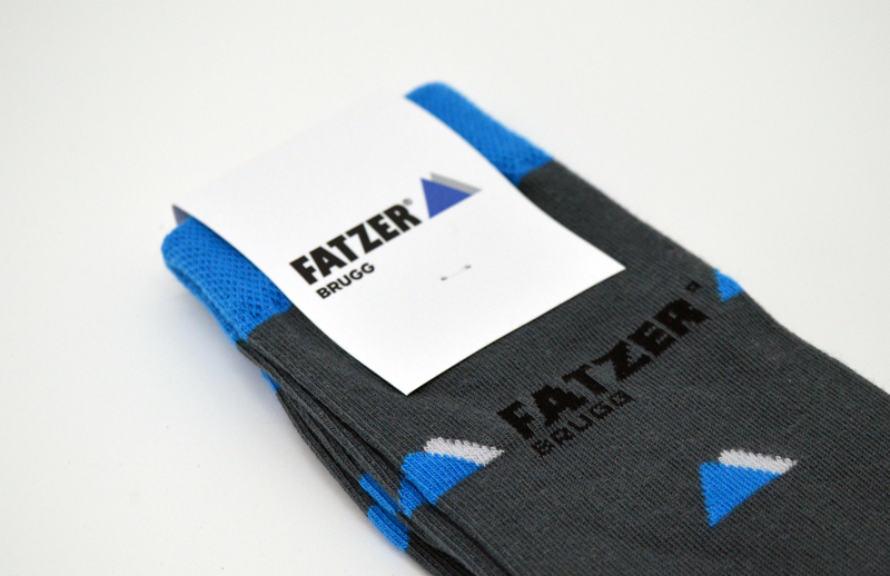 Klassische Socke mit Label